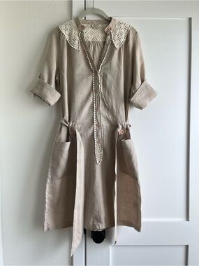 Lace Linen Dress